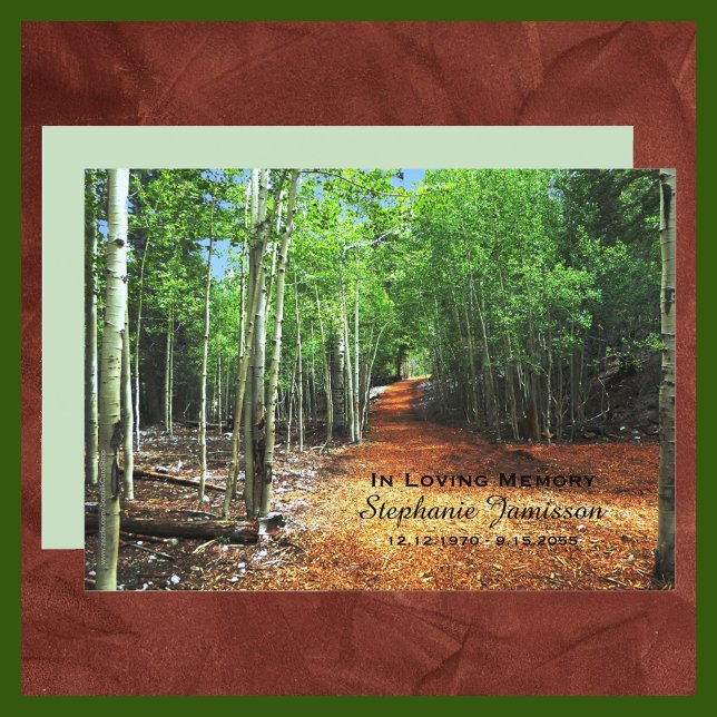 Convites Celebração do Caminho de Vida através dos Aspen As (Criador carregado)