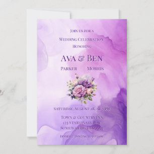 Convites Celebração do Casamento do Jardim de Álcool de Ros