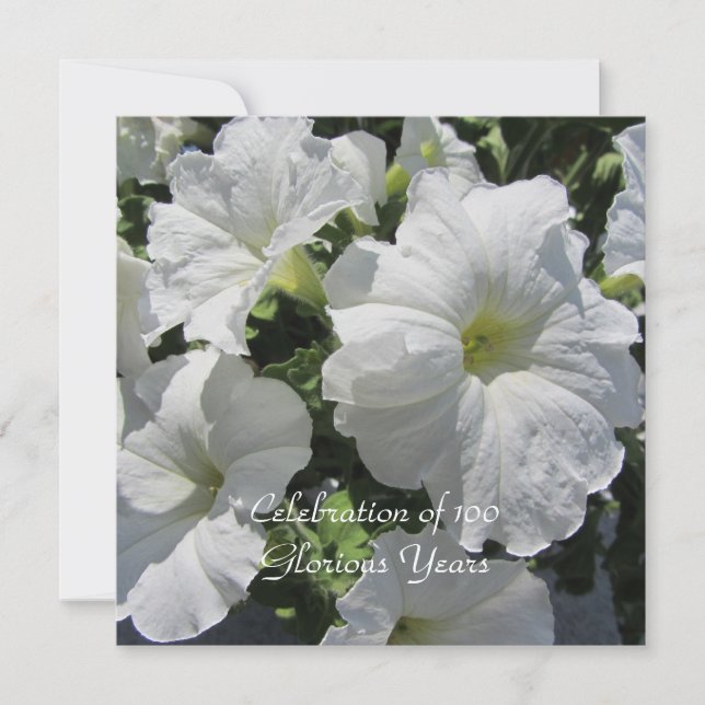 Convites Celebração do centésimo aniversário (Frente)