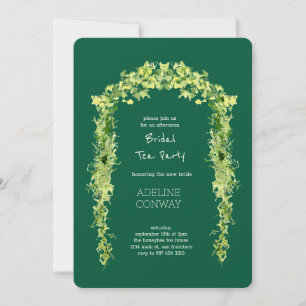 Convites Celebração do Chá de panela primavera Gate Garden