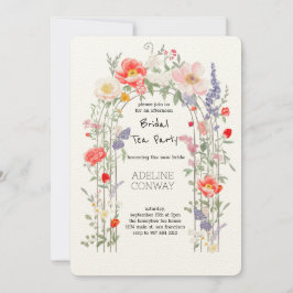 Convites Celebração do Chá de panela primavera Gate Garden