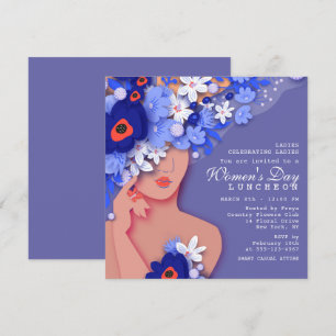 Convites Celebração do Dia das Mulheres com Almoço Floral M