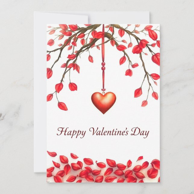 Convites Celebração do dia de os namorados do Amor (Frente)