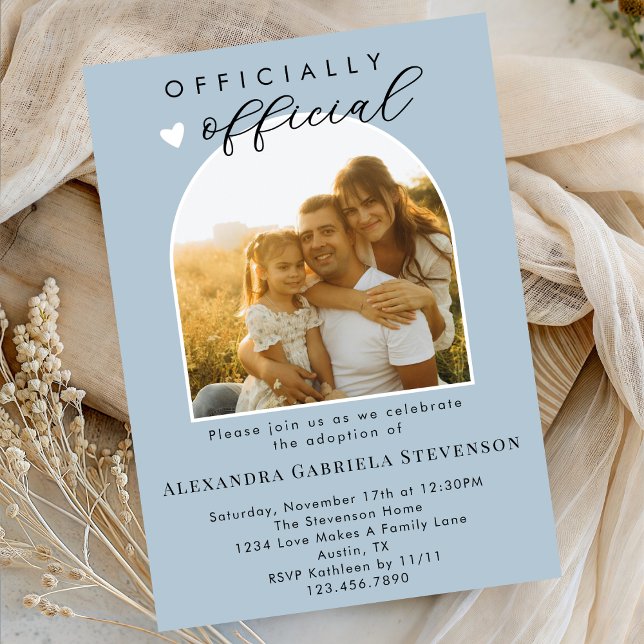 Convites Celebração do Dia Oficial de Adoção Boho Dusty (Criador carregado)