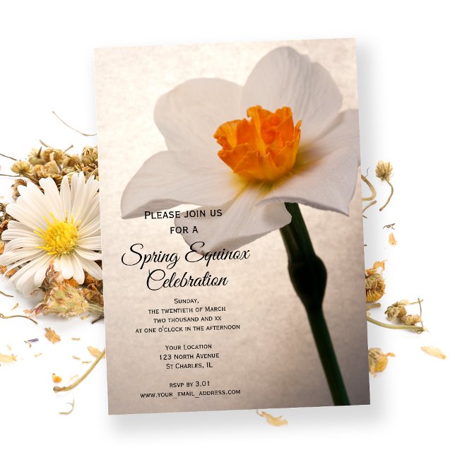 Convites Celebração do Equinócio da Primavera do Narciso Br (Criador carregado)