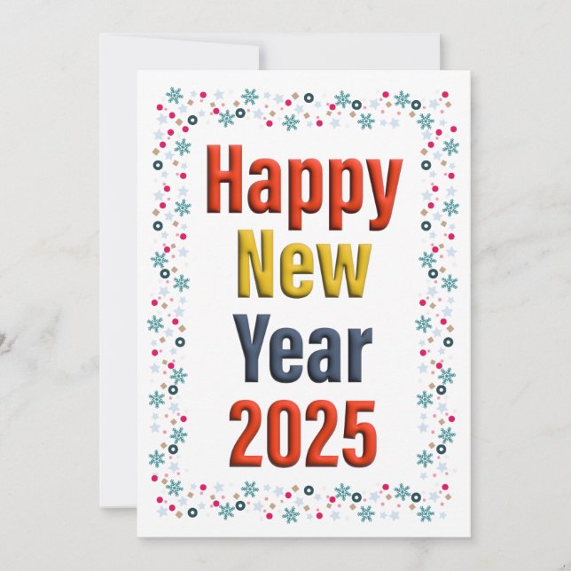 Convites celebração do feliz ano novo (Frente)