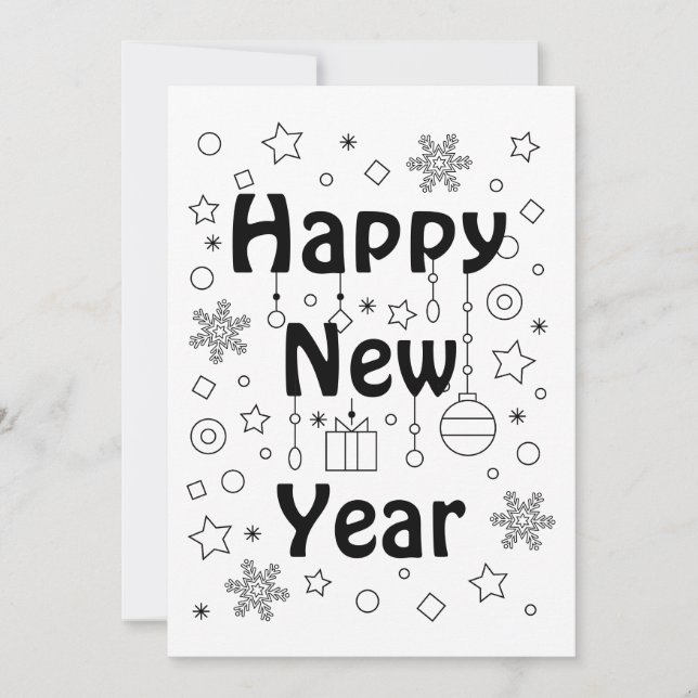 Convites celebração do feliz ano novo (Frente)