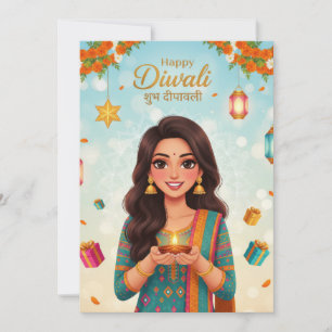 Convites celebração do festival Diwali