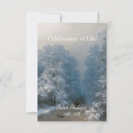 Convites Celebração do inverno do lançamento do Funeral Lif