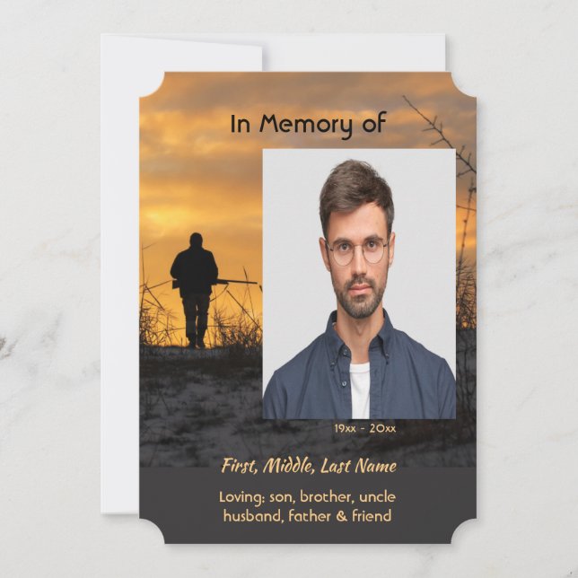 Convites Celebração do Jogo de Caça ao Caçador do Serviço d (Frente)