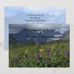Convites Celebração do Life Invitation Mountain Wildflowe