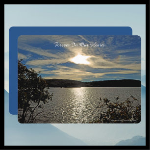 Convites Celebração do Life Invitation Sunset no lago de Ut