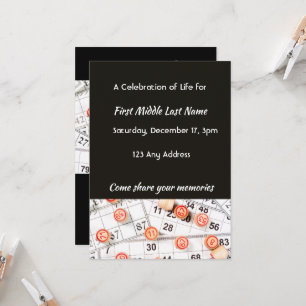 Convites Celebração do Life Invite o Jogo Foto Bingo