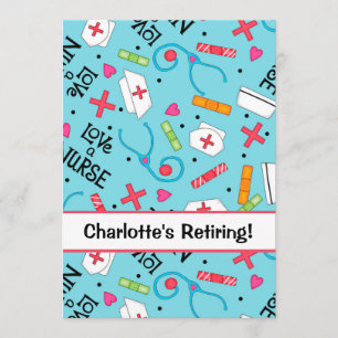 Convites Celebração do Partido da Reforma Enfermeira Turq