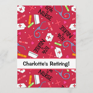 Convites Celebração do Partido da Reforma Enfermeira Verm