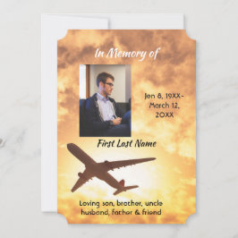 Convites Celebração do Piloto de Avião Convidado de Vida