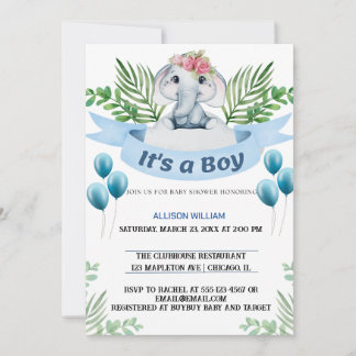 Convites Celebração do Príncipe Coroa do Elefante Rei