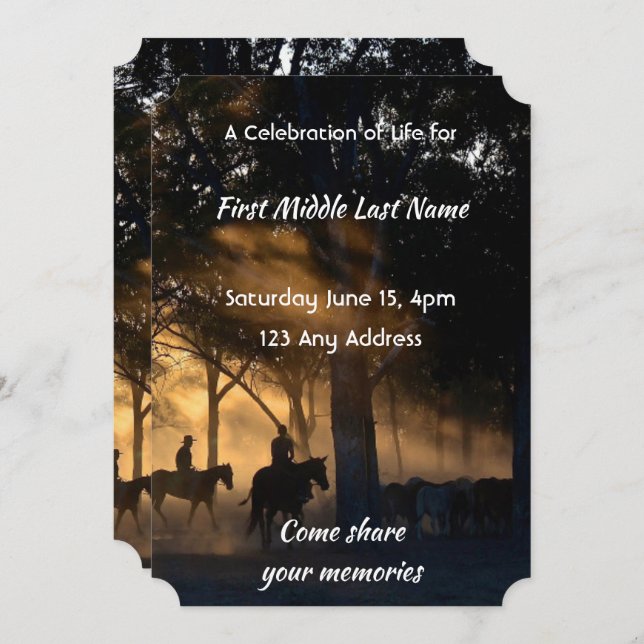 Convites Celebração do Serviço de Vida Florestal Caminhando (Frente/Verso)