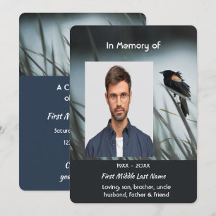 Convites Celebração do Serviço Life Red-wing Blackbird