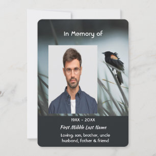 Convites Celebração do Serviço Life Red-wing Blackbird