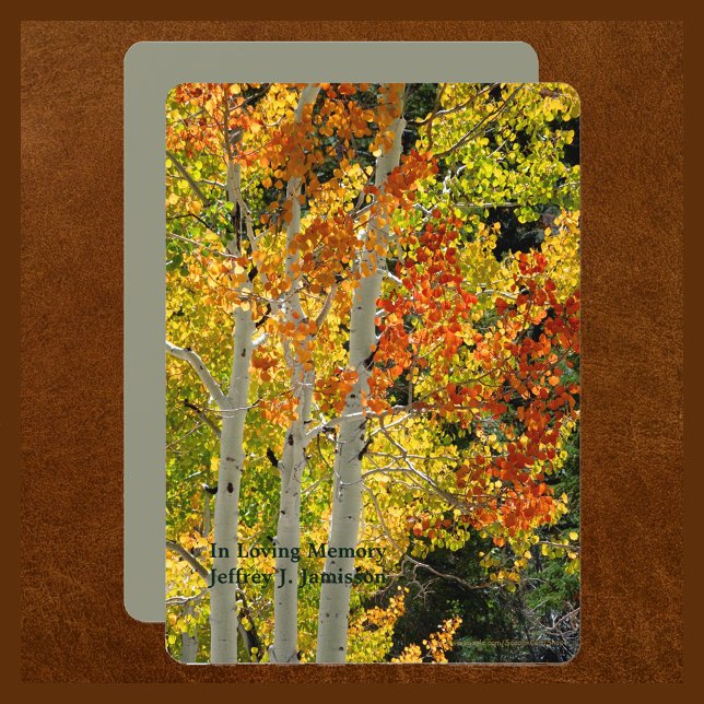 Convites Celebração do Serviço Memorial da Vida no outono (Criador carregado)