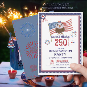 Convites Celebração dos 250 Anos de Liberdade dos Estados U