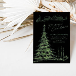 Convites Celebração e Celebração - Festa de Natal em Carol