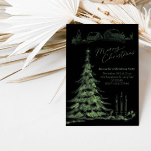 Convites Celebração e Celebração - Festa de Natal em Carol