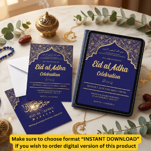 Convites Celebração Eid Mubarak Eid por Eid Al Adha