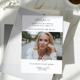 Convites Celebração Elegante da Vida