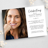 Celebração Elegante do Poema Personalizado de Foto