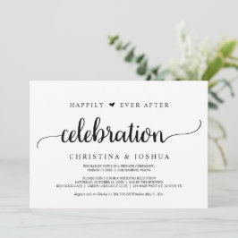 Convites Celebração Feliz para Sempre, Casamento Simples, R
