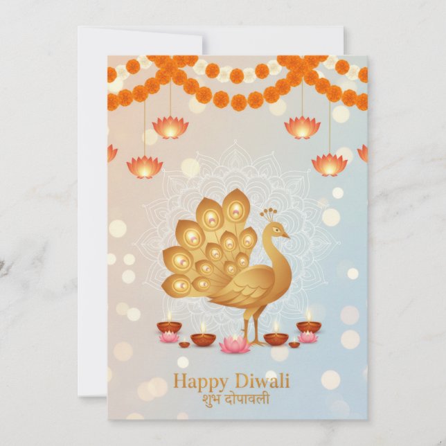 Convites Celebração festiva do Diwali (Frente)