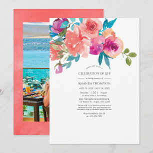 Convites Celebração Floral Coral e Fandango da Vida