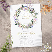 Celebração Floral de Lavanda da Vida Funeral