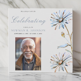 Convites Celebração Floral de Watercolor da Foto Life