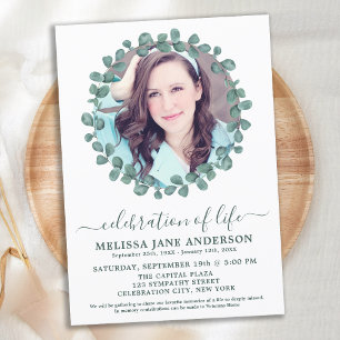Convites Celebração Funeral Da Vida