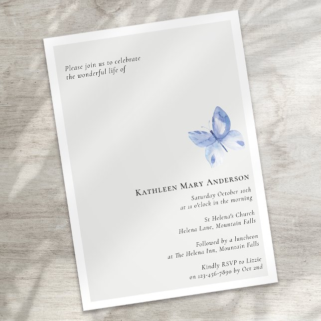 Convites Celebração Funeral Memorial da Vida (Criador carregado)