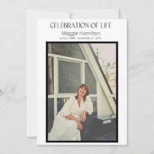 Convites Celebração Funeral Mínima do Orçamento do Programa