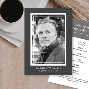 Convites Celebração Imprimível de Foto de Cheio de Vida