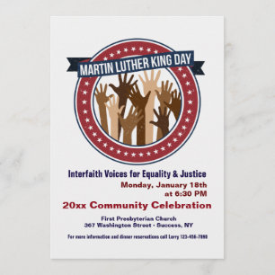 Convites Celebração Inter-religiosa do Martin Luther King C