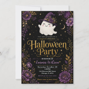 Convites Celebração Mágica de Halloween