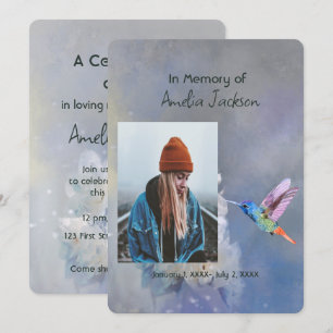 Convites Celebração Memorial de Fotos da Vida