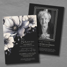 Celebração Memorial de Vida em Letra Elegante