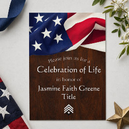 Convites Celebração Militar da Vida Bandeira de Madeira SGT