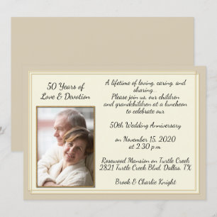 Convites Celebração Moderna do 50º Aniversário