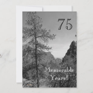 Convites Celebração-Natureza memorável de 75