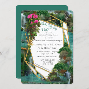 Convites Celebração no lago da fantasia mágica