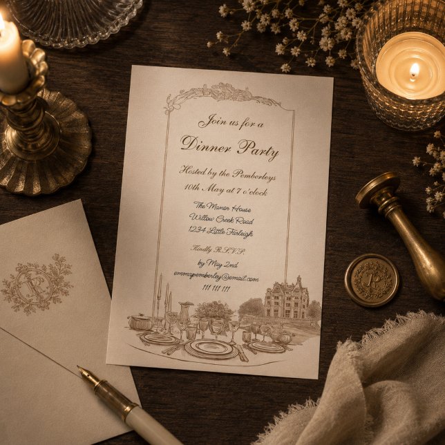 Convites Celebração no Manor Custom (Criador carregado)