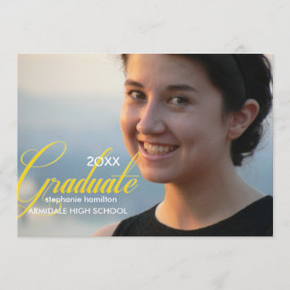 Convites Celebração personalizada da graduação de fotos